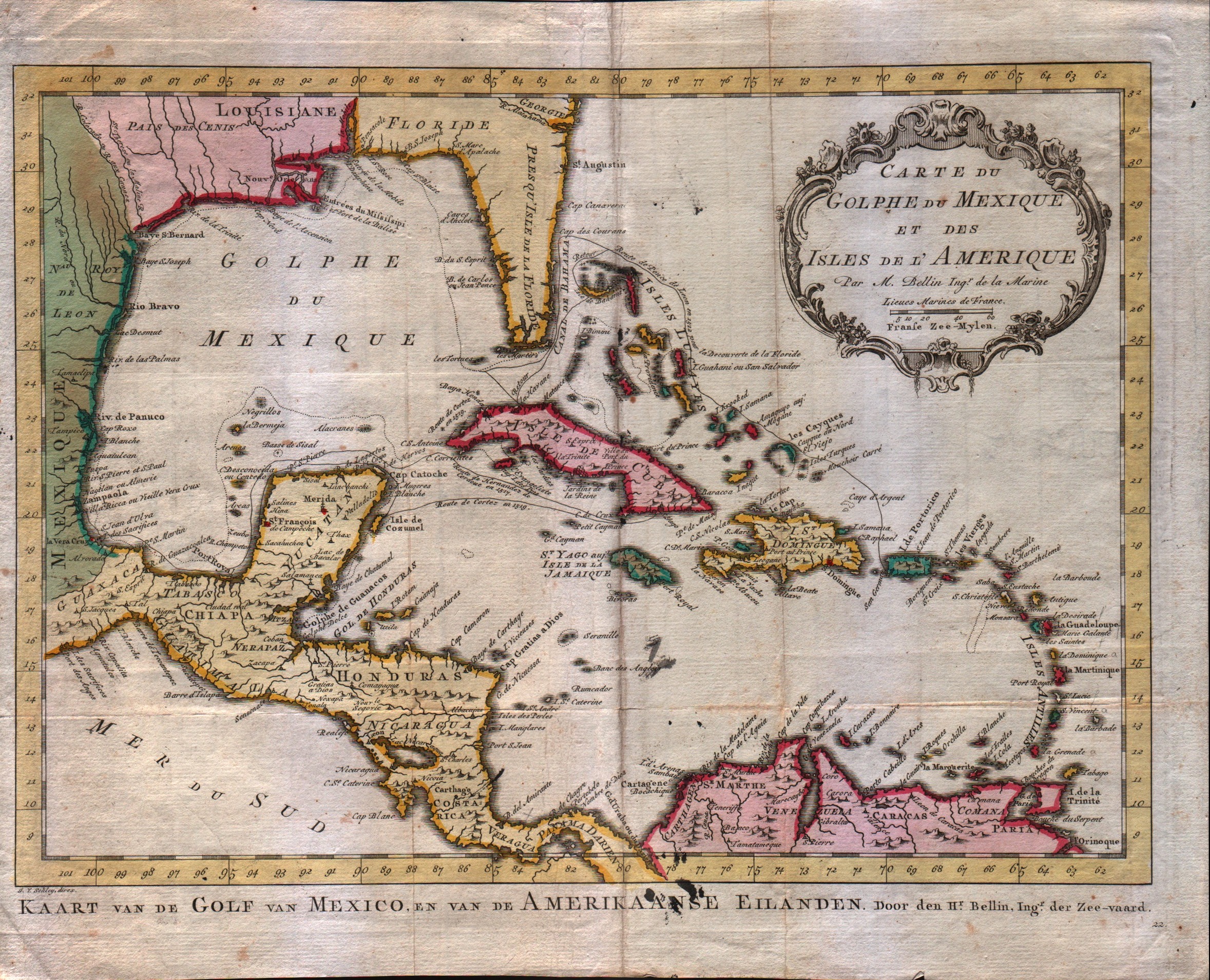Carte du Golphe du Mexique et des Isles de l
