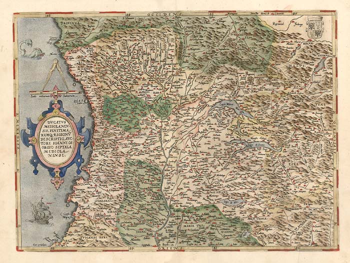 Ducatus Mediolanensis, Finitimarumq Regionu Descriptio Auctore Iooanne Georgio Septala Mediolanense 