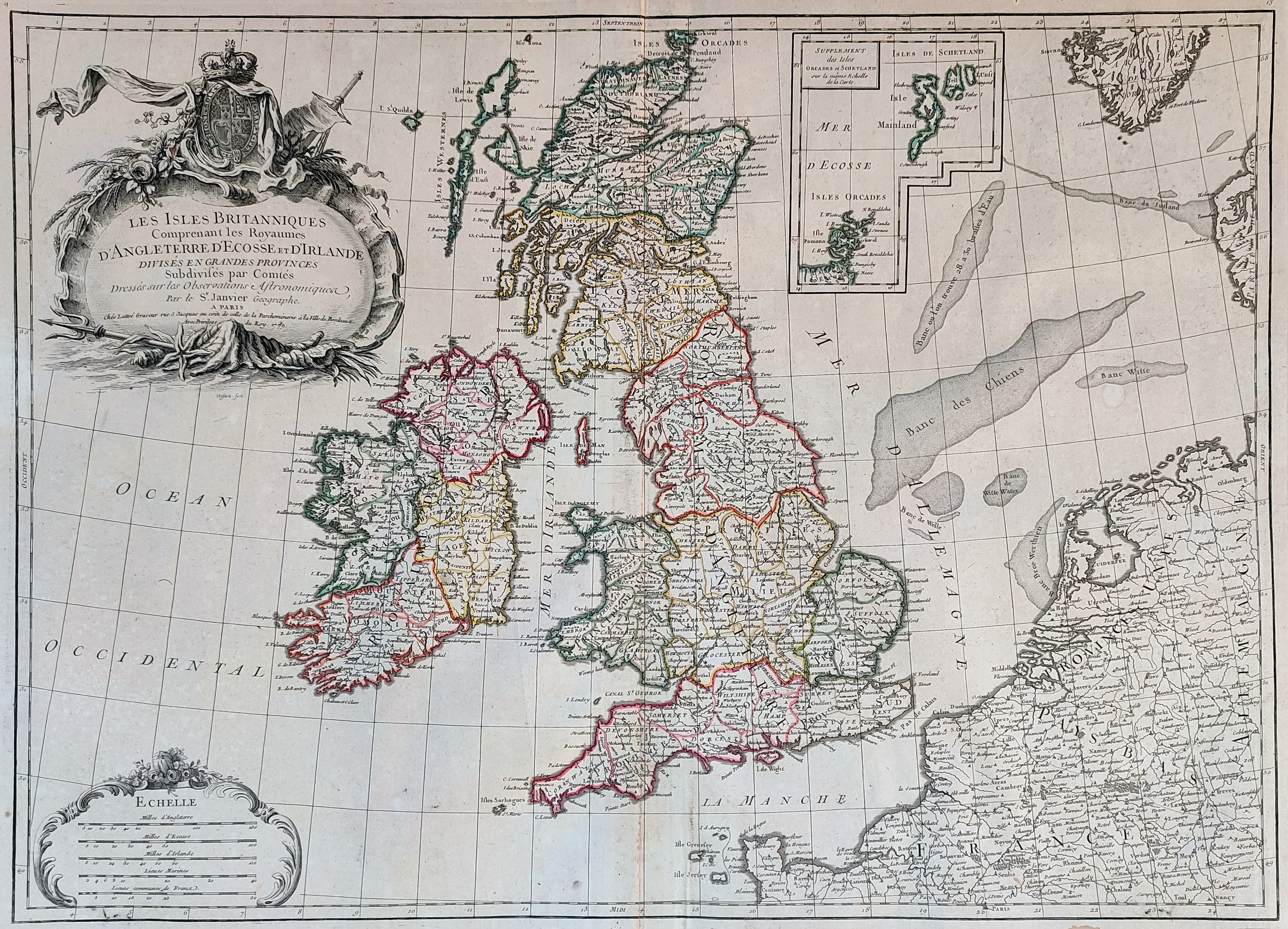 Les Iles Britanniques comprenant les Royaumes d