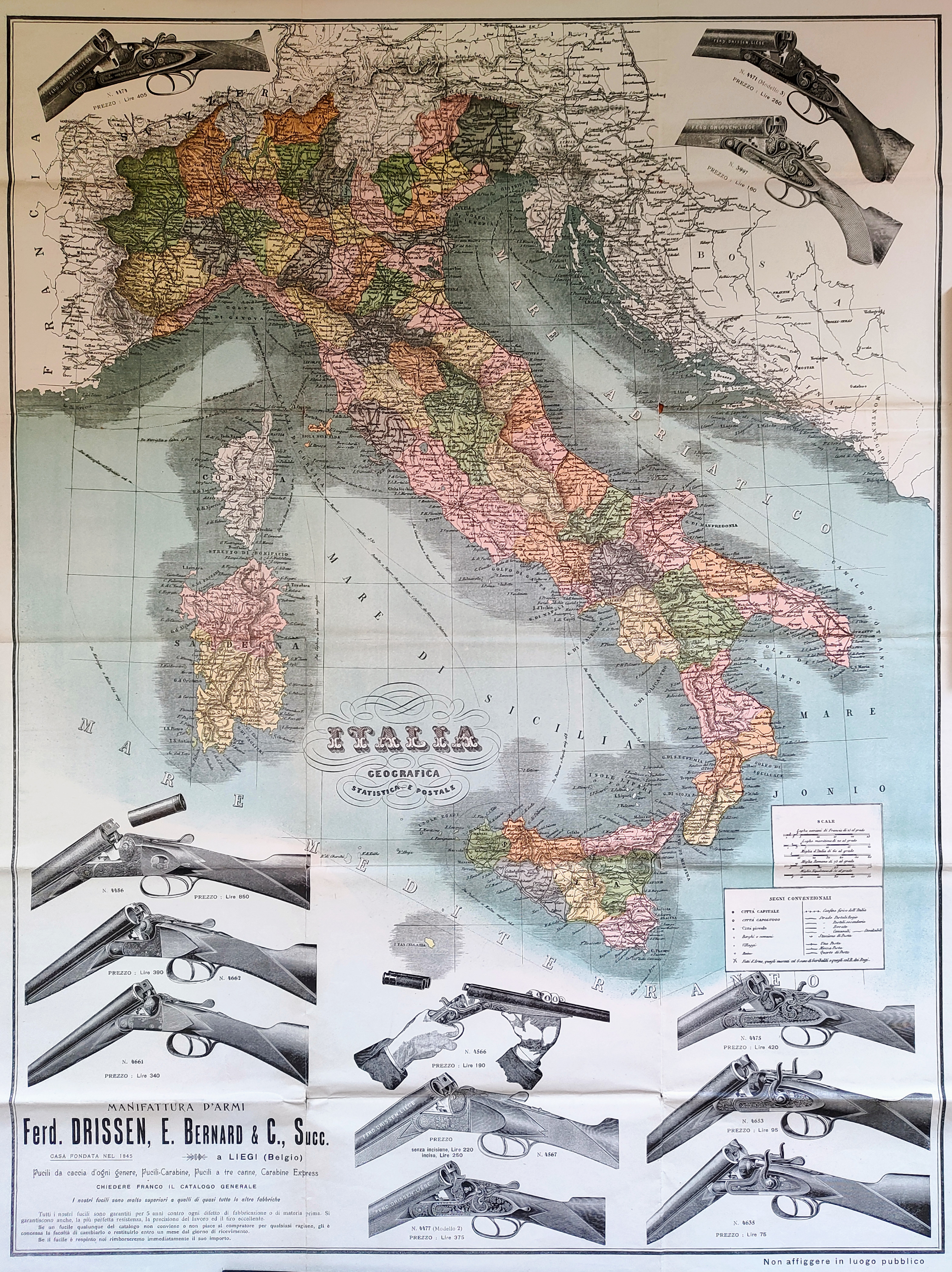 Italia geografica statistica e postale