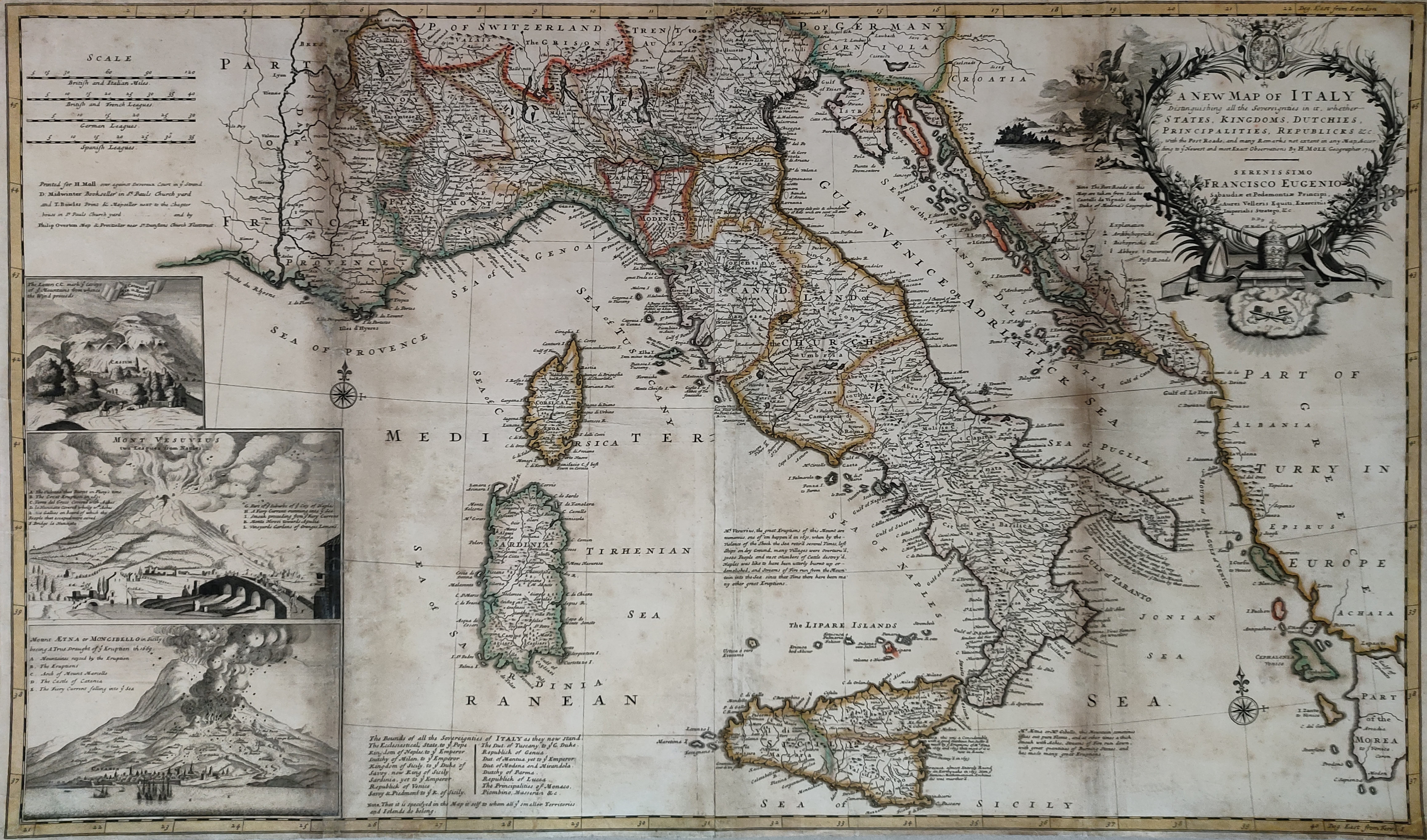 A New Map of Italy, Distinguishing all the