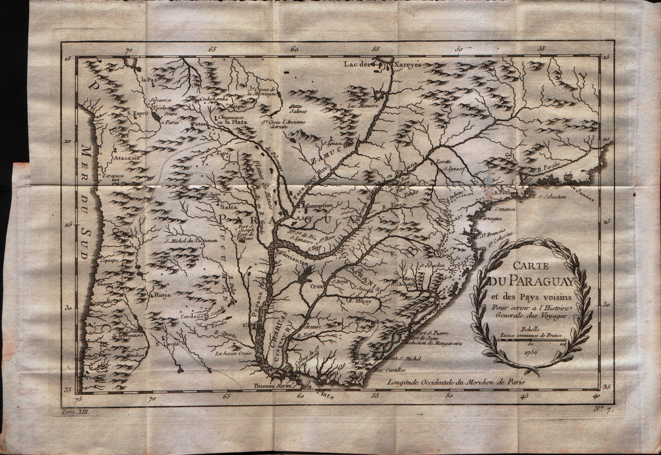 Carte du Paraguay et des pays voisins