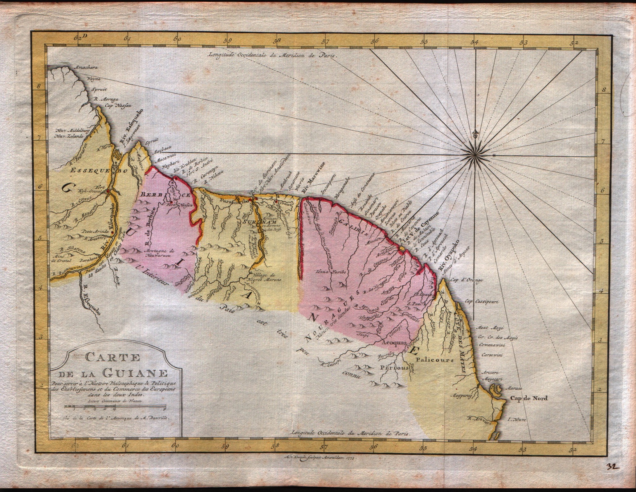 Carte de la Guiane