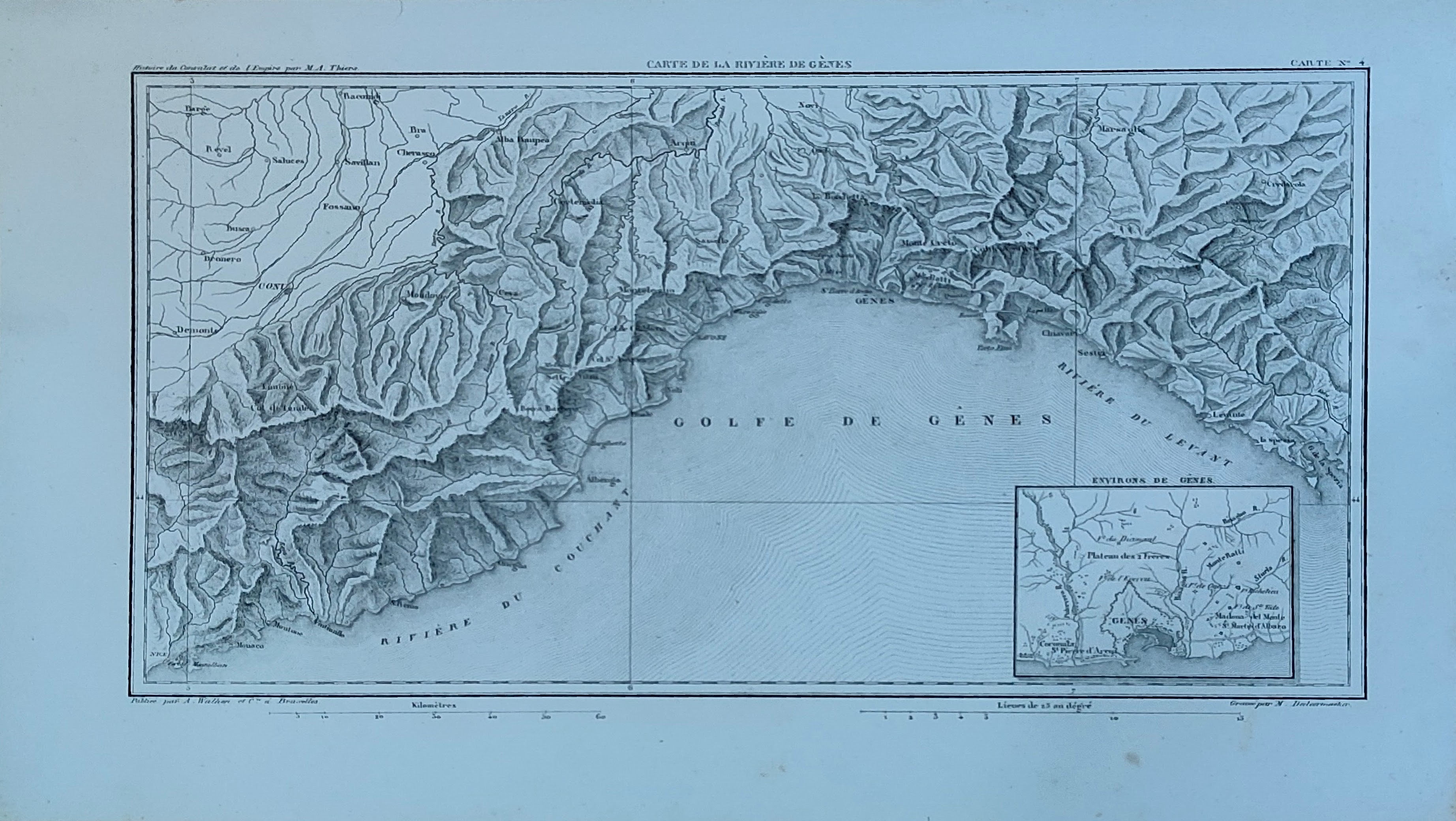 Carte de la riviere de Genes