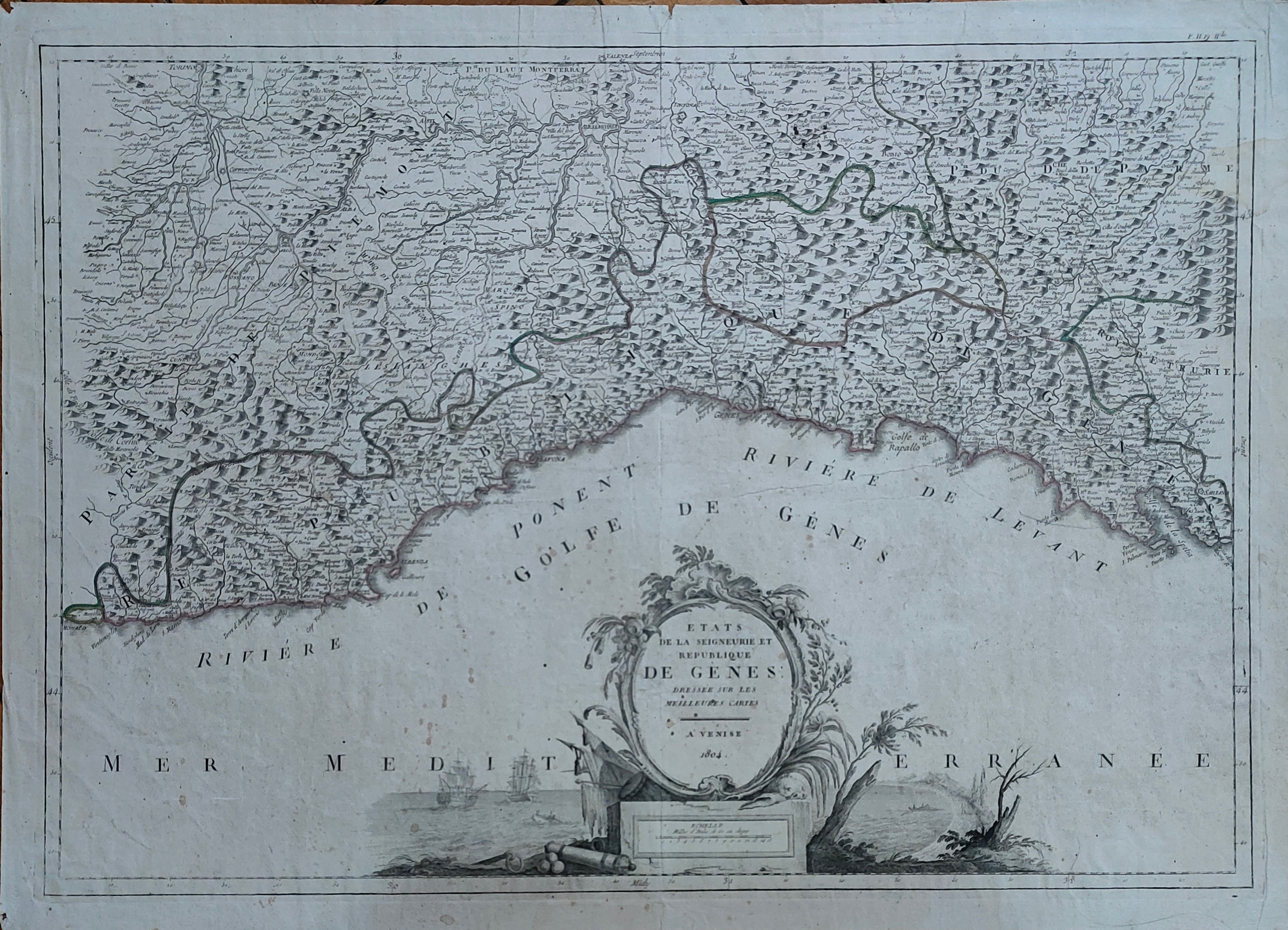 Etats de la seigneurie et republique de Gènes.
