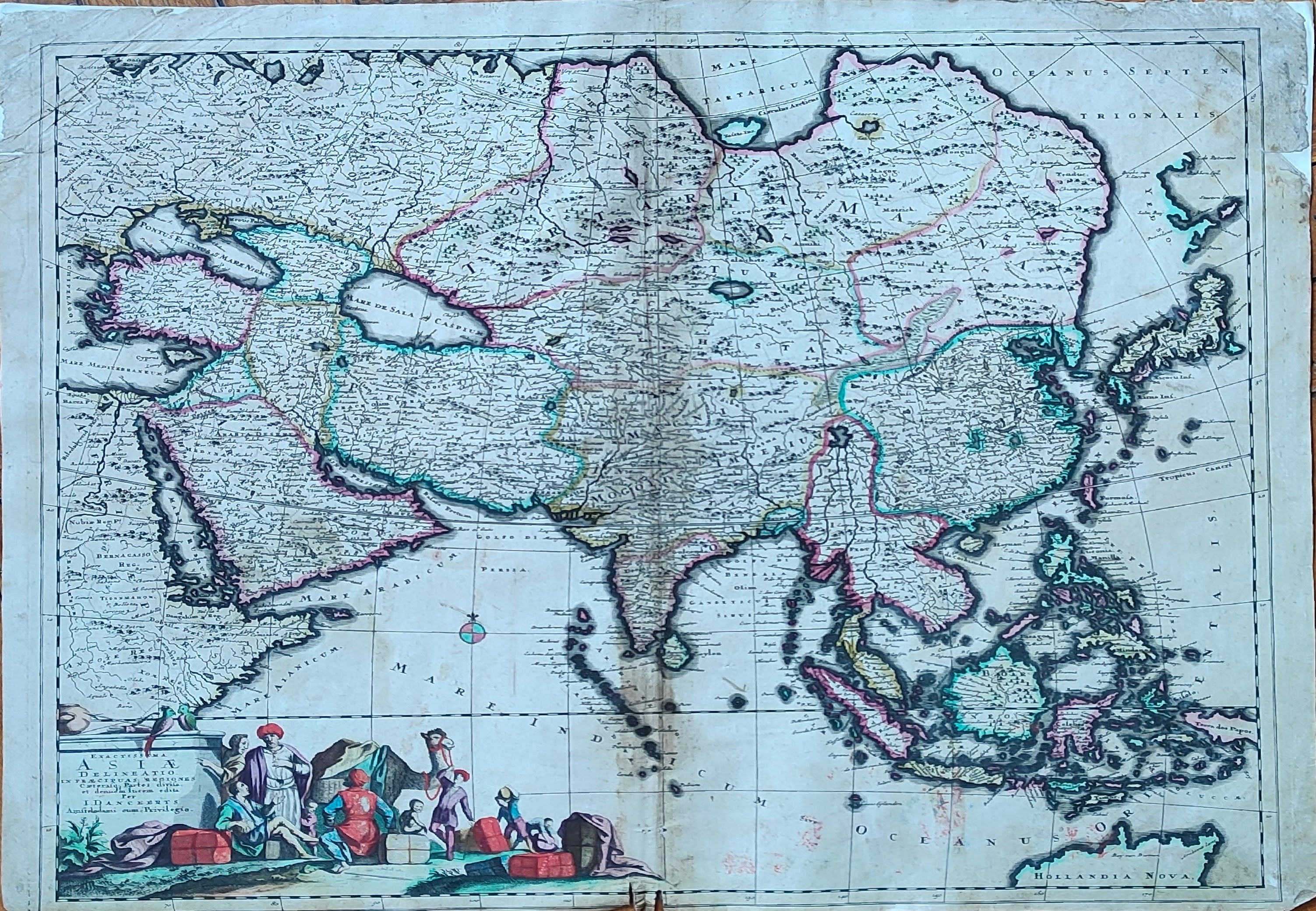 Exactissima Asiae Delineatio in praecipuas regiones Caeterasq Partes divisa.