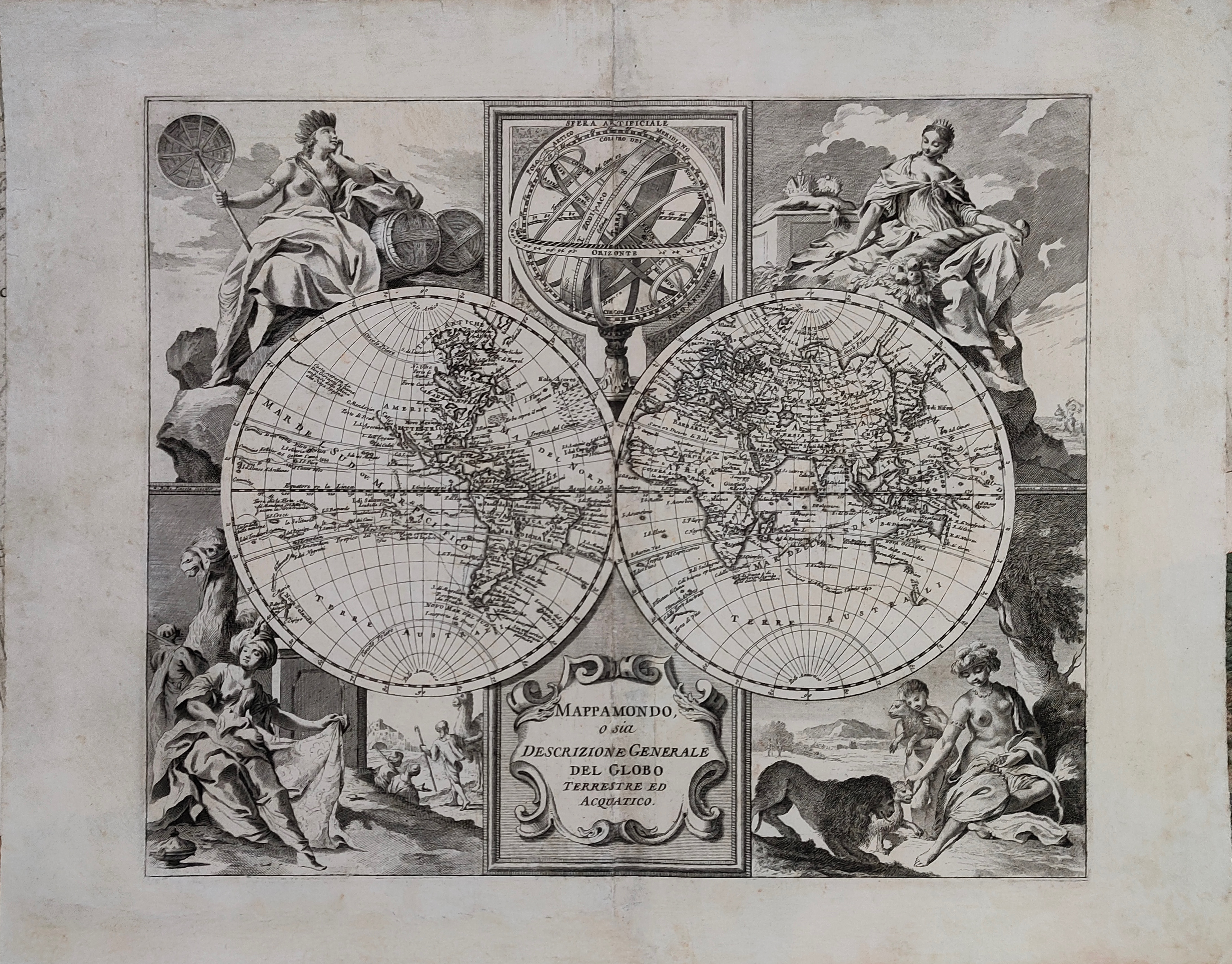 Mappamondo o sia descrizione generale del globo terrestre ed acquatico