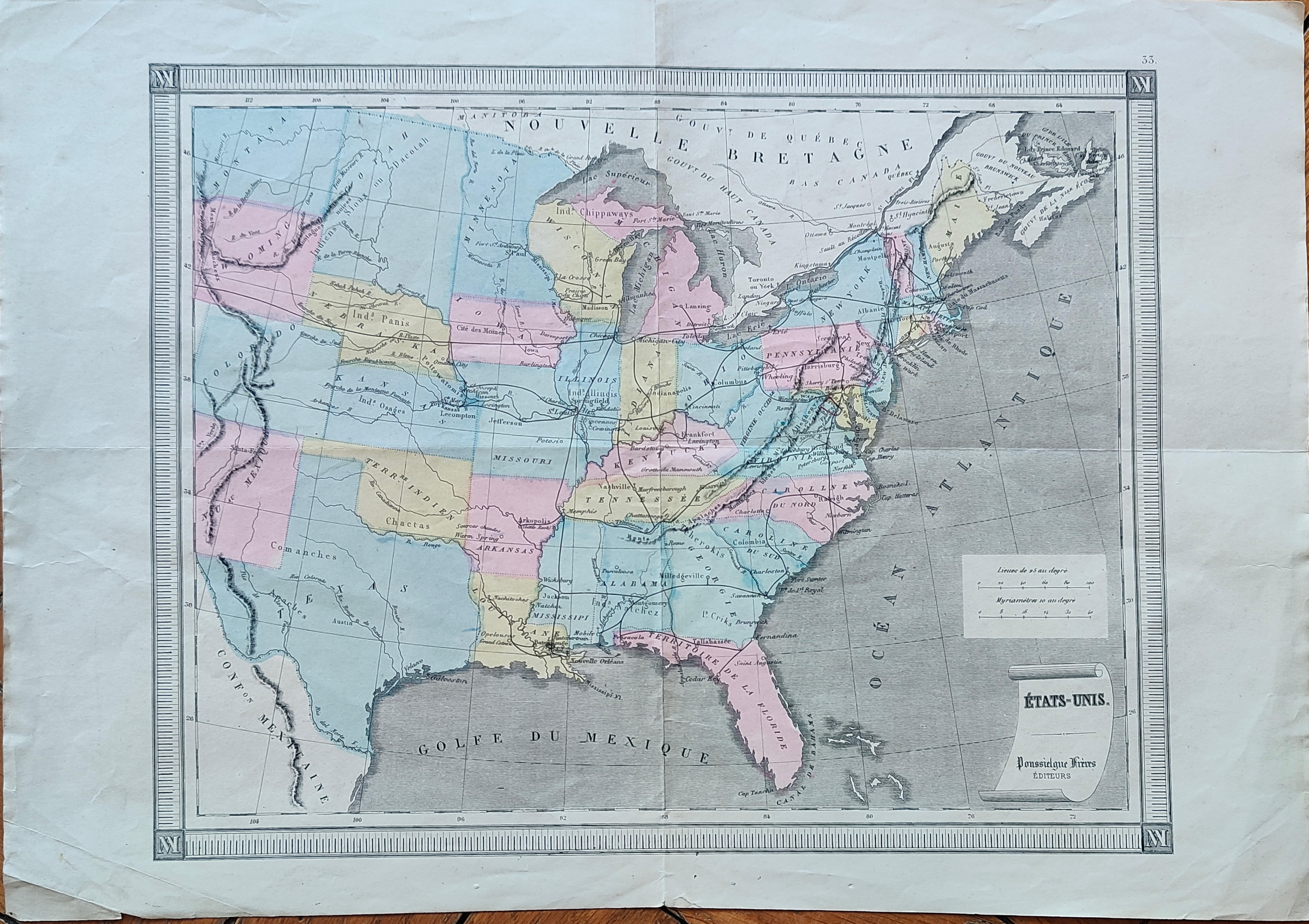 Etas-Unis by , United States, Circa 1860