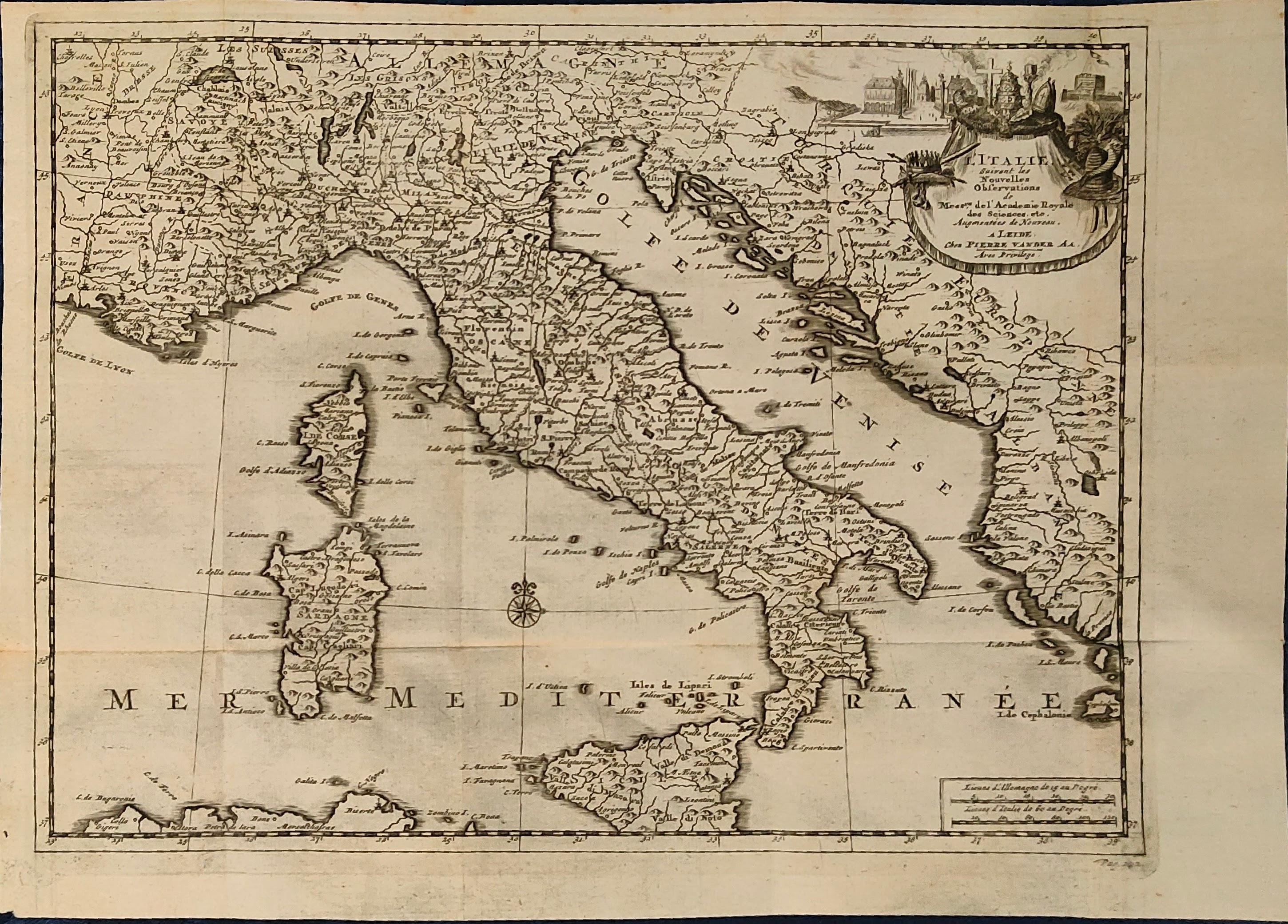 L'Italie suivant les nouvelles Observations by Vander, Italy, Circa 1714