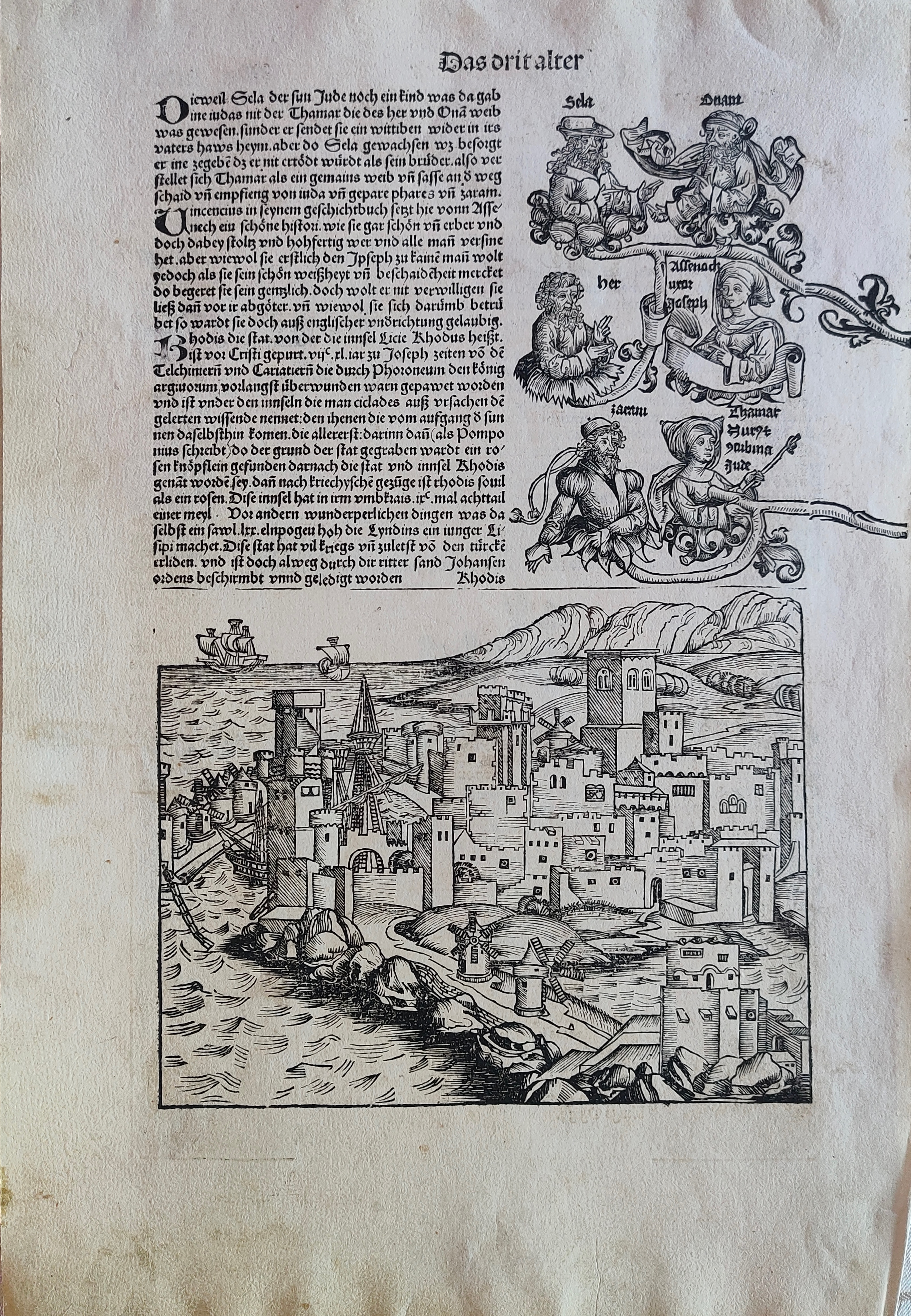 by Schedel, Rhodes, 1493