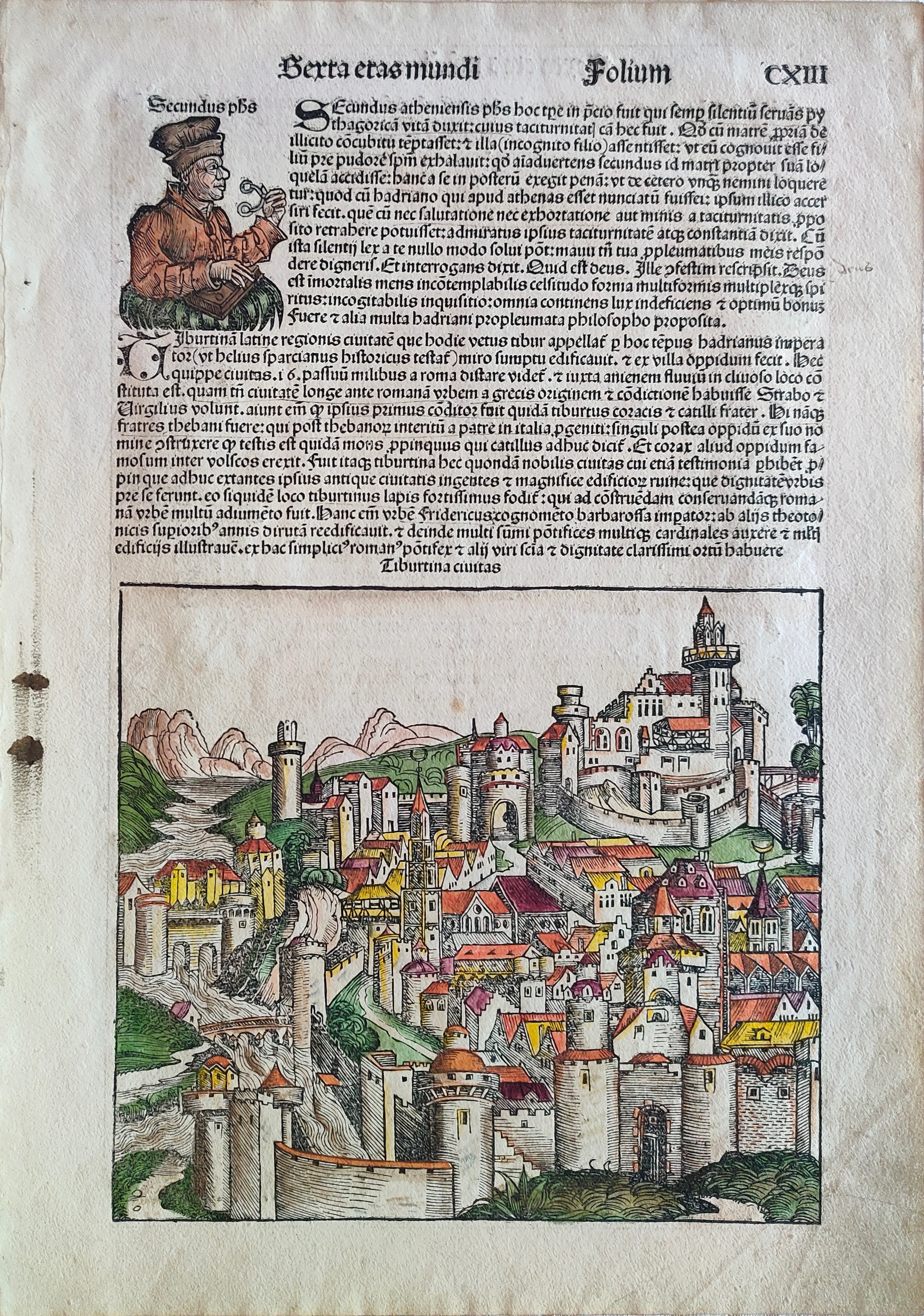 by Schedel, Tiburtina, 1493